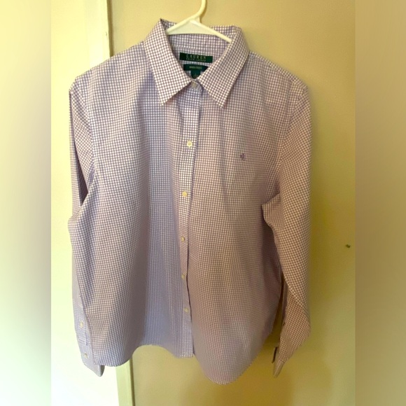 Ralph Lauren Double RL Tops - NWOT Ralph Lauren Lauren Gingham Oxford Women’s Button Down